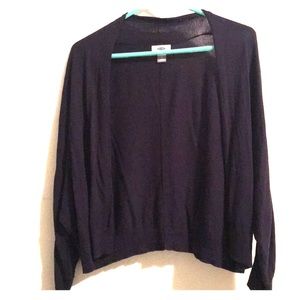 Short, Navy Blue Cardigan/Shrug